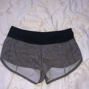 grey lululemon shorts